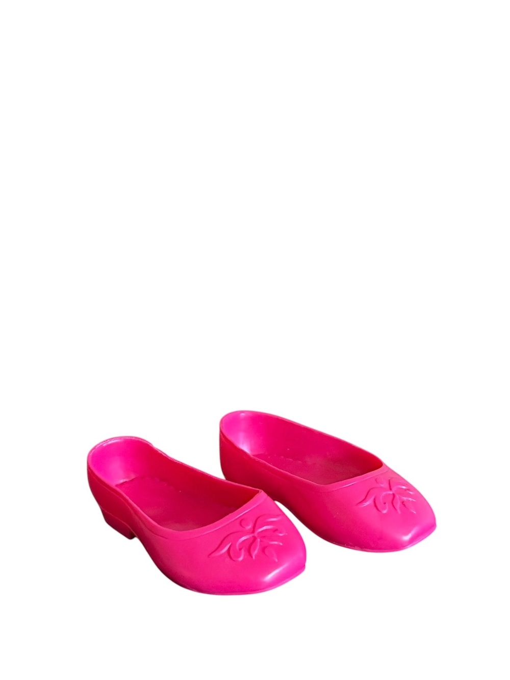 Disney Frozen Anna Pink Plastic Doll Flats Shoes Pair For 13in Toddler Doll